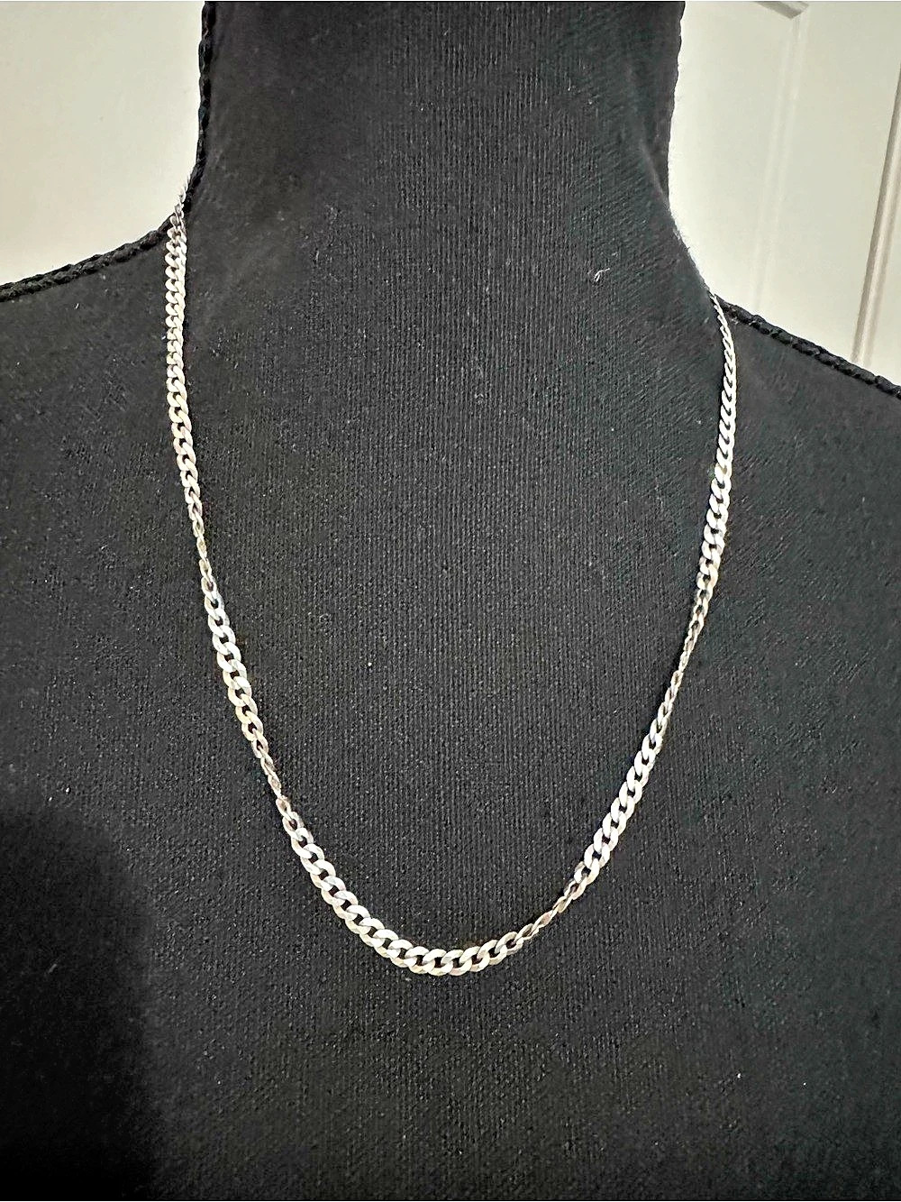 LIRM Italy 925 Sterling Silver Curb Chain Necklace